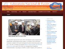 Tablet Screenshot of fusion.ciemat.es