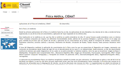 Desktop Screenshot of fismed.ciemat.es